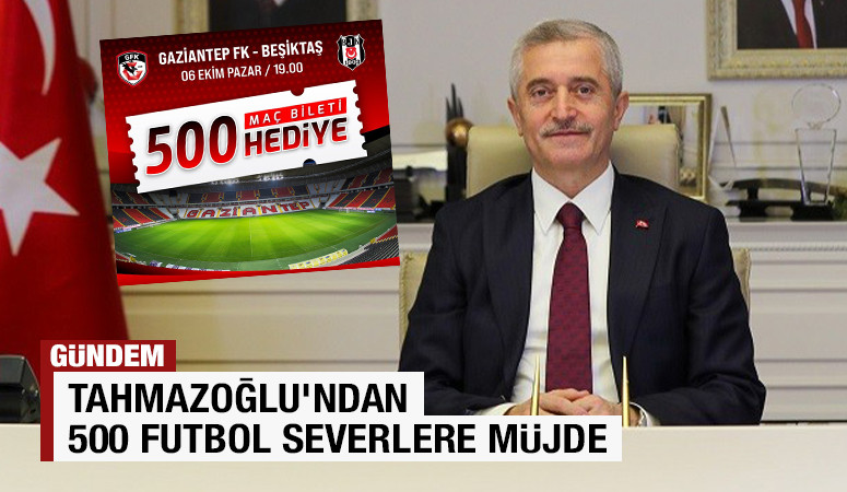 TAHMAZOĞLU’NDAN 500 FUTBOL SEVERLERE MÜJDE